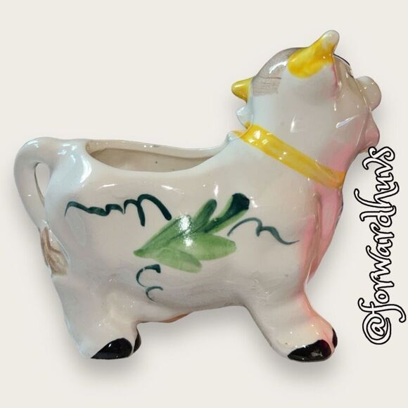 Vintage Floral Cow Creamer - Picture 5 of 12